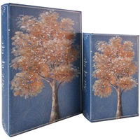 Domov Košíky / škatule Signes Grimalt 2U Tree Book Box Modrá