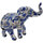 Domov Sochy Signes Grimalt Slon Obrázok 4 Jednotky Modrá