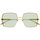 Hodinky & Bižutéria Žena Slnečné okuliare Gucci Occhiali da Sole  GG1434S 003 Zlatá
