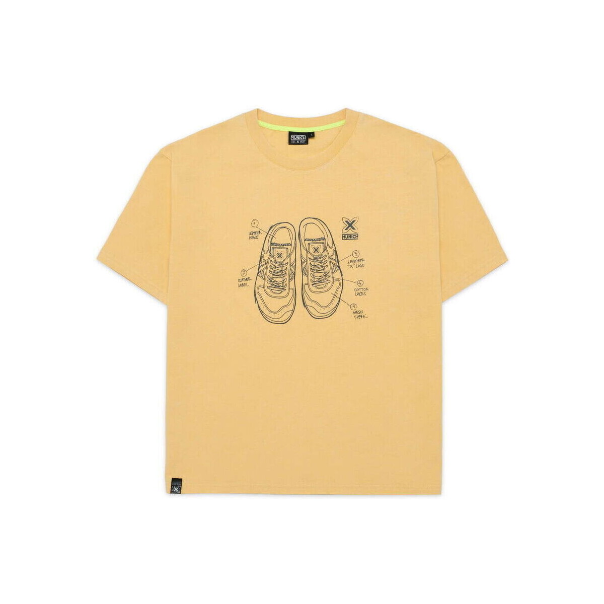 Oblečenie Muž Tričká s krátkym rukávom Munich T-shirt sneakers Žltá