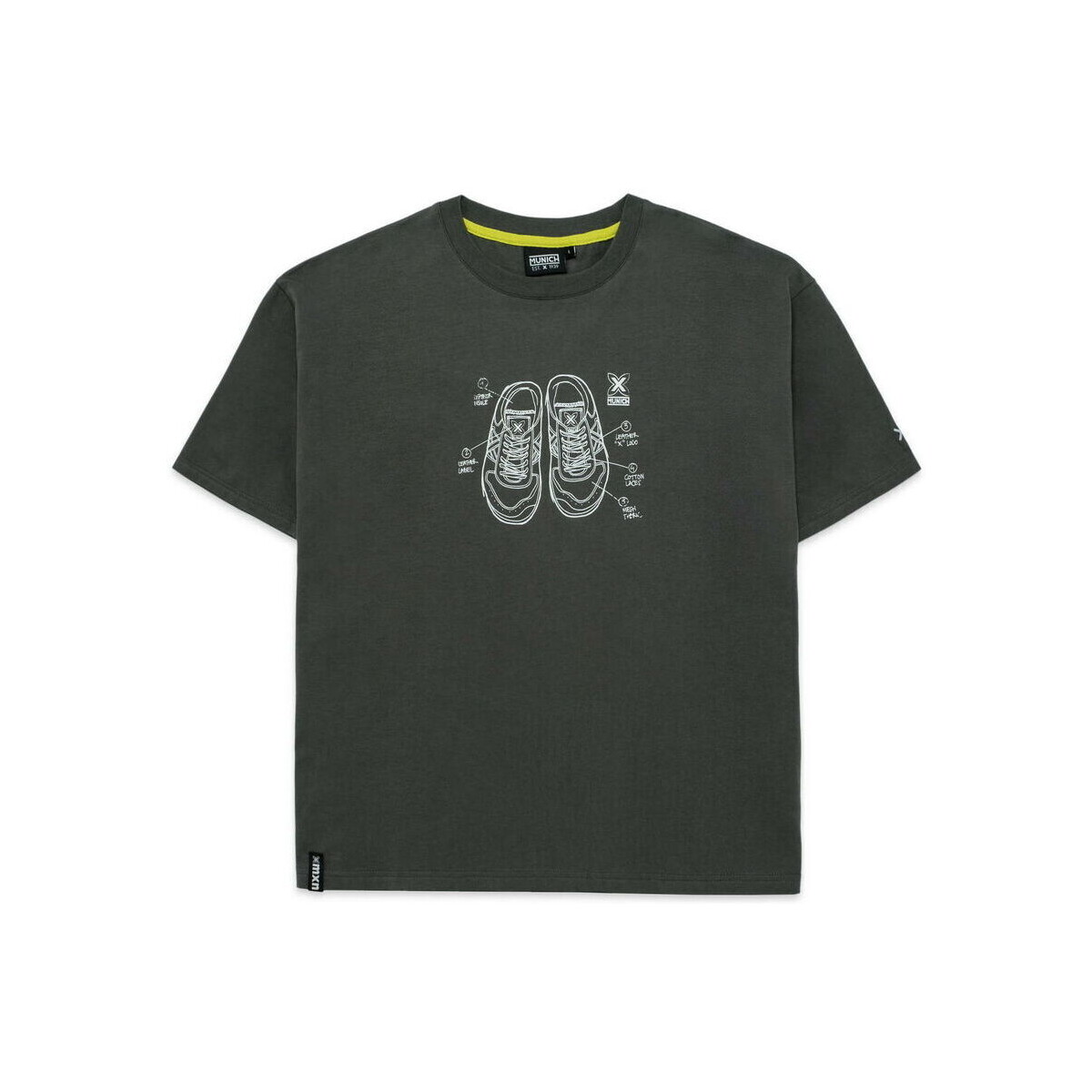 Oblečenie Muž Tričká s krátkym rukávom Munich T-shirt sneakers Šedá