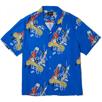 Oblečenie Muž Košele s dlhým rukávom Huf Chemise skidrokyo ss resort top Modrá