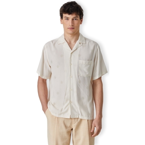 Oblečenie Muž Košele s dlhým rukávom Portuguese Flannel Modal Dots Shirt - White Biela