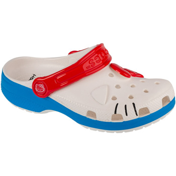 Topánky Deti Papuče Crocs Classic Hello Kitty Iam Kids Clog Biela