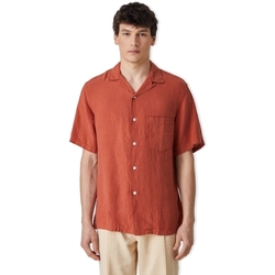 Oblečenie Muž Košele s dlhým rukávom Portuguese Flannel Linen Camp Collar Shirt - Terracota Červená