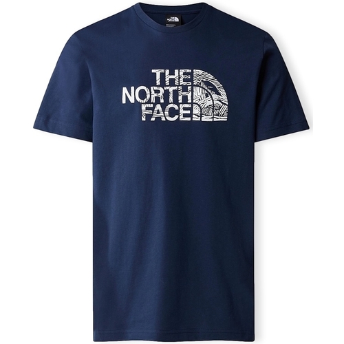 Oblečenie Muž Tričká a polokošele The North Face Woodcut Dome T-Shirt - Summit Navy Modrá