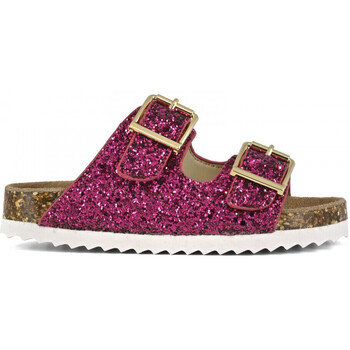 Topánky Dievča Sandále Colors of California Glitter sandal 2 buckles Ružová