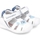 Topánky Deti Sandále Biomecanics Kids Sandals 242123-A - White Modrá