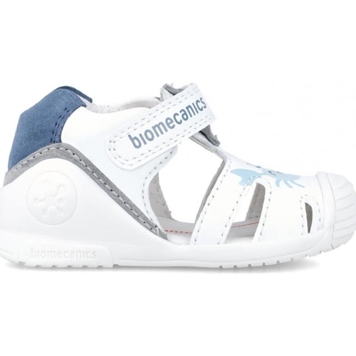 Topánky Deti Sandále Biomecanics Kids Sandals 242123-A - White Modrá