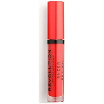 krasa Žena Lesky na pery Makeup Revolution Sheer Brilliant Lip Gloss - 133 Destiny Oranžová