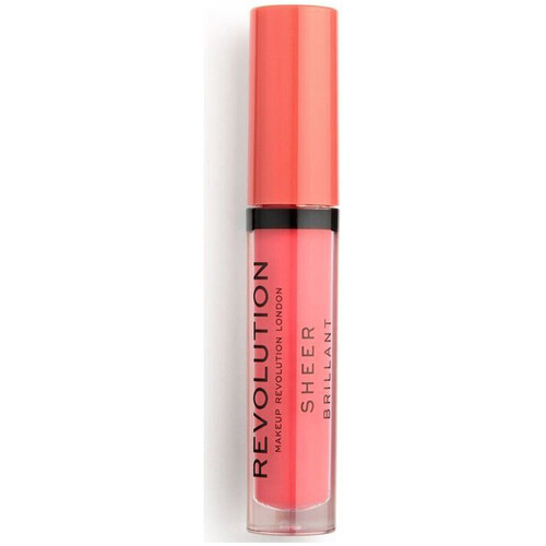 krasa Žena Lesky na pery Makeup Revolution Sheer Brilliant Lip Gloss - 138 Excess Ružová