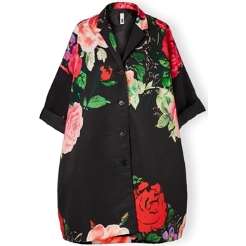 Oblečenie Žena Kabáty Wendy Trendy Jacket 224039 - Floral Čierna