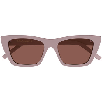 Hodinky & Bižutéria Žena Slnečné okuliare Yves Saint Laurent Occhiali da Sole Saint Laurent SL 276 Mica 058 Ružová