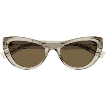 Hodinky & Bižutéria Žena Slnečné okuliare Yves Saint Laurent Occhiali da Sole Saint Laurent SL 676 005 Béžová