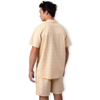 Brava Fabrics Stripes Overshirt - Sand Žltá