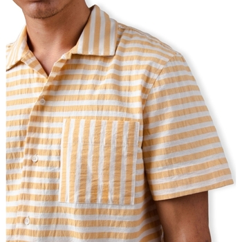 Brava Fabrics Stripes Overshirt - Sand Žltá