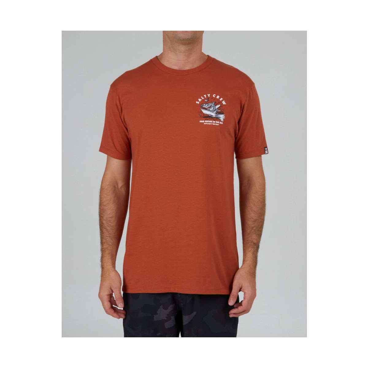 Oblečenie Muž Tričká a polokošele Salty Crew Hot rod shark premium s/s tee Oranžová