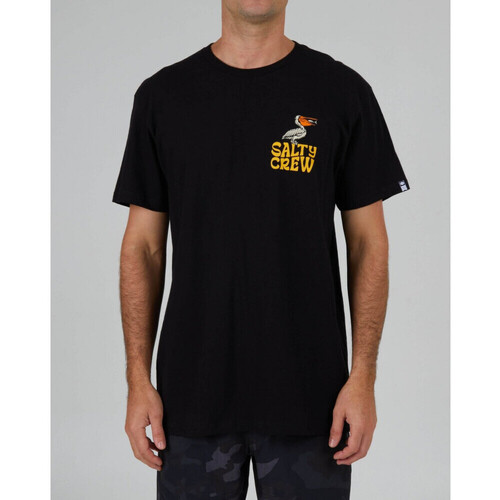 Oblečenie Muž Tričká a polokošele Salty Crew Seaside standard s/s tee Čierna