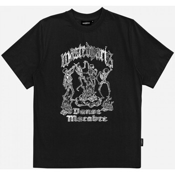 Wasted T-shirt macabre Čierna