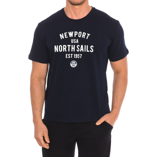Oblečenie Muž Tričká s krátkym rukávom North Sails 9024010-800 Námornícka modrá