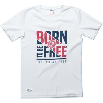 Oblečenie Tričká s krátkym rukávom The Indian Face Born to be Free Biela