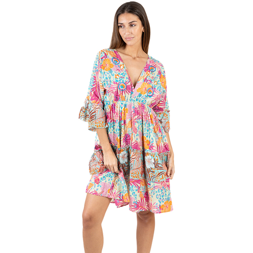 Oblečenie Žena Krátke šaty Isla Bonita By Sigris Šaty Ružová