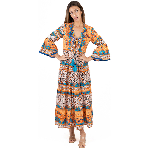 Oblečenie Žena Dlhé šaty Isla Bonita By Sigris Šaty Oranžová