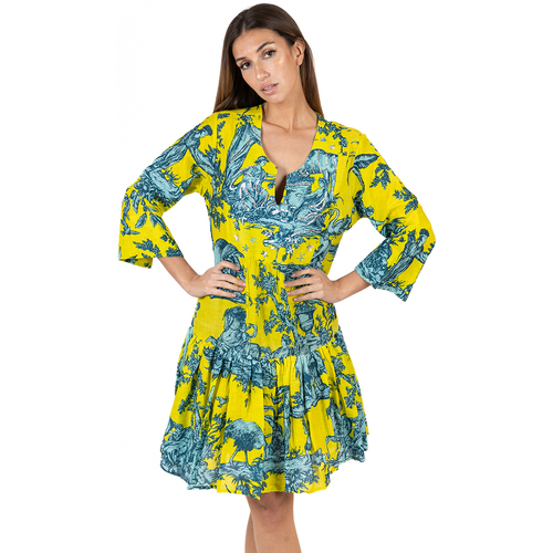 Oblečenie Žena Krátke šaty Isla Bonita By Sigris Kurta Žltá