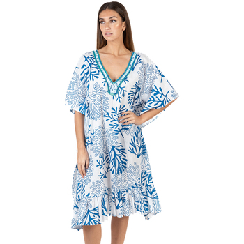 Oblečenie Žena Krátke šaty Isla Bonita By Sigris Kaftan Modrá