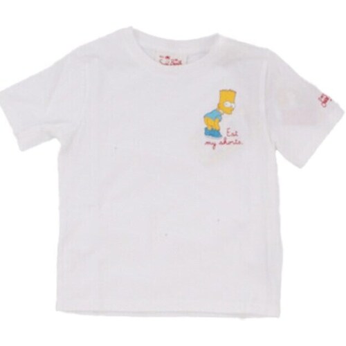 Oblečenie Chlapec Tričká s krátkym rukávom Mc2 Saint Barth TSH0001 00602F Biela