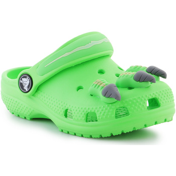 Topánky Dievča Nazuvky Crocs Classic I Am Dinosaur Clog 209700-3WA Zelená