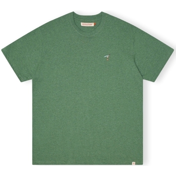 Revolution T-Shirt Loose 1366 GIR - Dust Green Melange Zelená