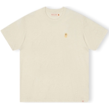 Oblečenie Muž Tričká a polokošele Revolution T-Shirt Loose 1366 LUC - Offwhite/Mel Biela