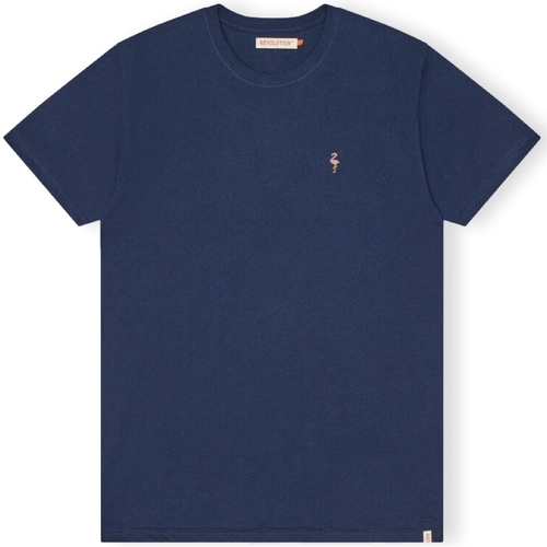 Oblečenie Muž Tričká a polokošele Revolution T-Shirt Regular 1364 FLA - Navy Mel Modrá