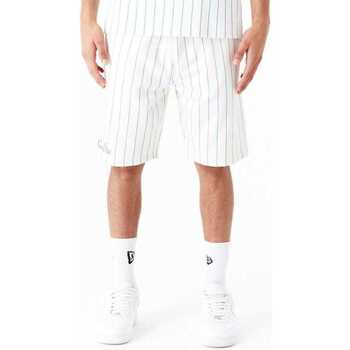 Oblečenie Muž Šortky a bermudy New-Era Ne pinstripe shorts newera Biela