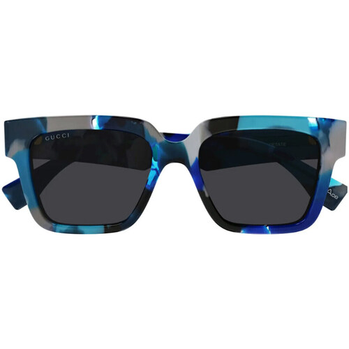 Hodinky & Bižutéria Slnečné okuliare Gucci Occhiali da Sole  Reace GG1626S 002 Modrá