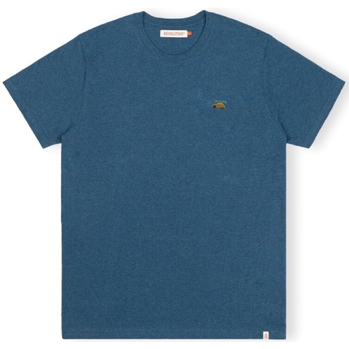 Oblečenie Muž Tričká a polokošele Revolution T-Shirt Regular 1284 2CV - Dustblue Modrá