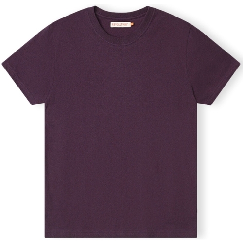 Oblečenie Muž Tričká a polokošele Revolution T-Shirt Regular 1051 - Purple Melange Fialová 