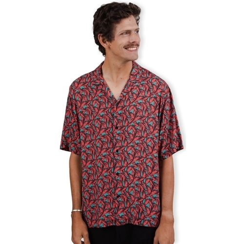 Oblečenie Muž Košele s dlhým rukávom Brava Fabrics Lobster Aloha Shirt - Red Modrá