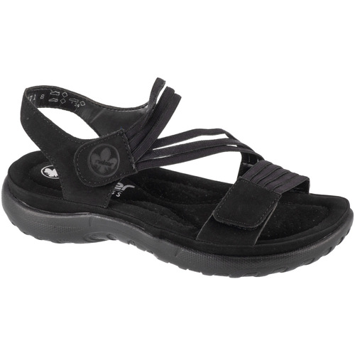 Topánky Žena Športové sandále Rieker Sandals Čierna