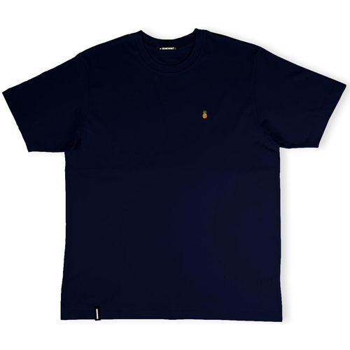 Oblečenie Muž Tričká a polokošele Organic Monkey Fine Apple T-Shirt - Navy Modrá