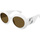 Hodinky & Bižutéria Slnečné okuliare Gucci Occhiali da Sole  GG1647S 003 Biela