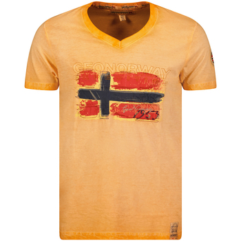 Oblečenie Muž Tričká s krátkym rukávom Geo Norway SW1561HGN-ORANGE Oranžová