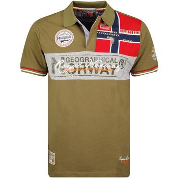 Oblečenie Muž Polokošele s krátkym rukávom Geographical Norway SX1132HGN-Kaki Zelená