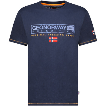 Oblečenie Muž Tričká s krátkym rukávom Geo Norway SY1311HGN-Navy Námornícka modrá