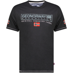 Oblečenie Muž Tričká s krátkym rukávom Geo Norway SY1311HGN-Black Čierna