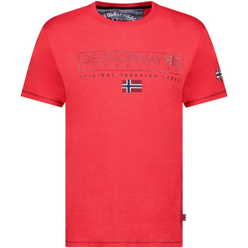 Oblečenie Muž Tričká s krátkym rukávom Geo Norway SY1311HGN-Red Červená
