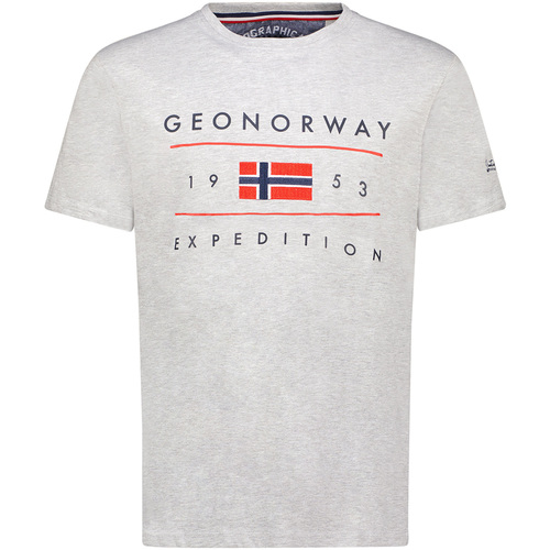 Oblečenie Muž Tričká s krátkym rukávom Geo Norway SY1355HGN-Blended Grey Šedá