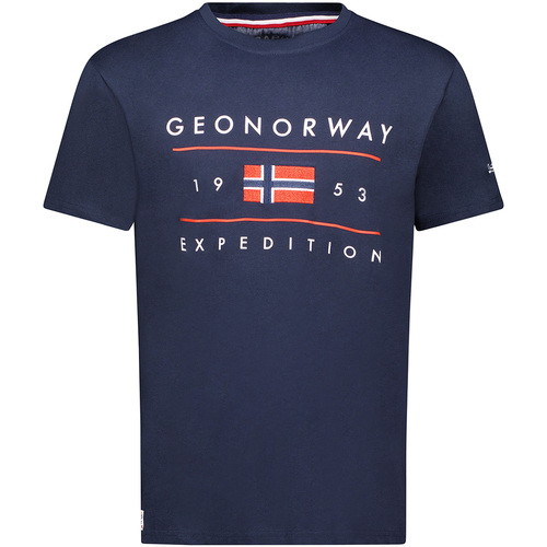 Oblečenie Muž Tričká s krátkym rukávom Geo Norway SY1355HGN-Navy Námornícka modrá