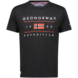 Oblečenie Muž Tričká s krátkym rukávom Geo Norway SY1355HGN-Black Čierna